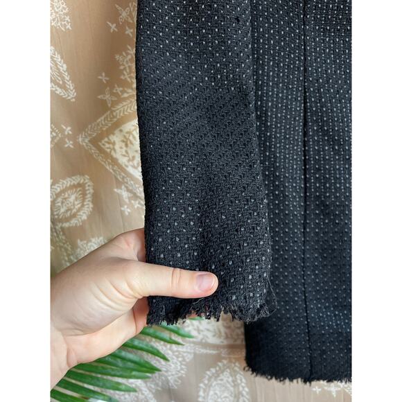 NWT L'Academie The Estelle Mini Dress in Black Tweed - Picture 6 of 11